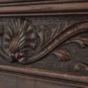 Nice Carved Oak Figural Bookcase