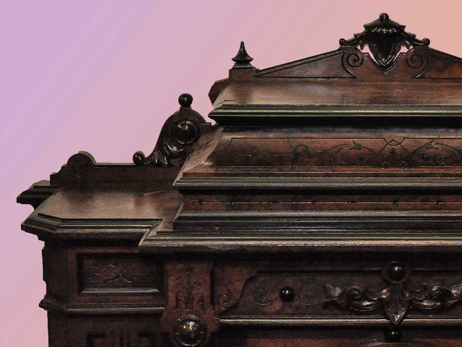 Finely Carved Victorian Credenza