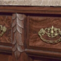 Carved Sideboard, w/Griffins & Marble Top