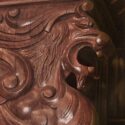 Carved Sideboard, w/Griffins & Marble Top