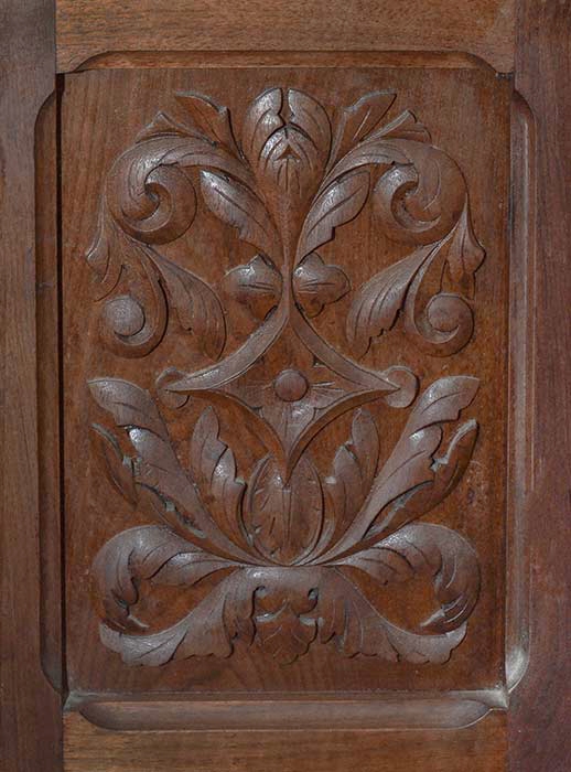 Carved Sideboard, w/Griffins & Marble Top