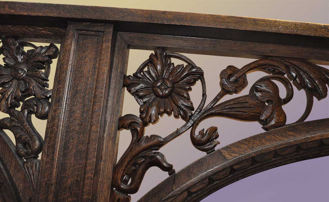 Three-Section Carved Room Surround, w/Arches
