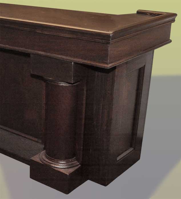 Medium-Sized Front Bar, w/Cylindrical Columns