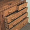 Large Pine Step-Back Cabinet