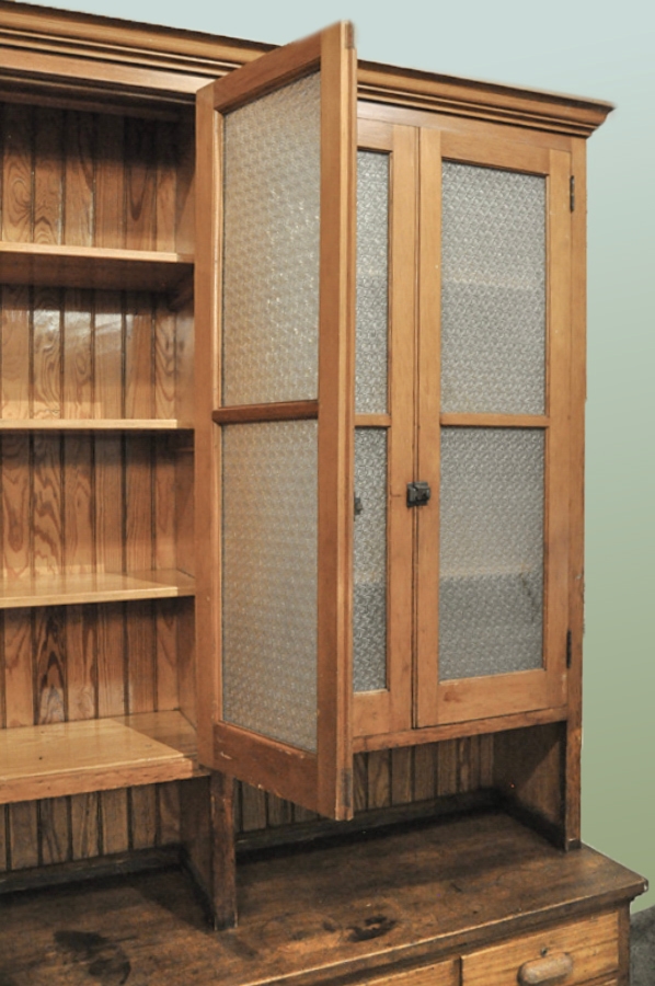 Large Pine Step-Back Cabinet