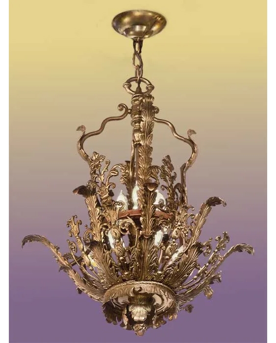 ornate brass chandeliers