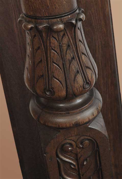 Carved Half Mantel, w/Floral Relief