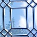 Transom w/Geometrical Beveled Glass
