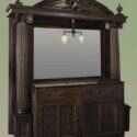Mid-Sized, Arched Saloon Front & Back Bar