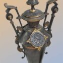 Pair of Metal Mantel Garnitures