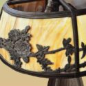 Shaped Slag Glass Lamp