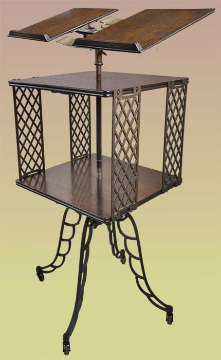 revolving bookstand with display rack