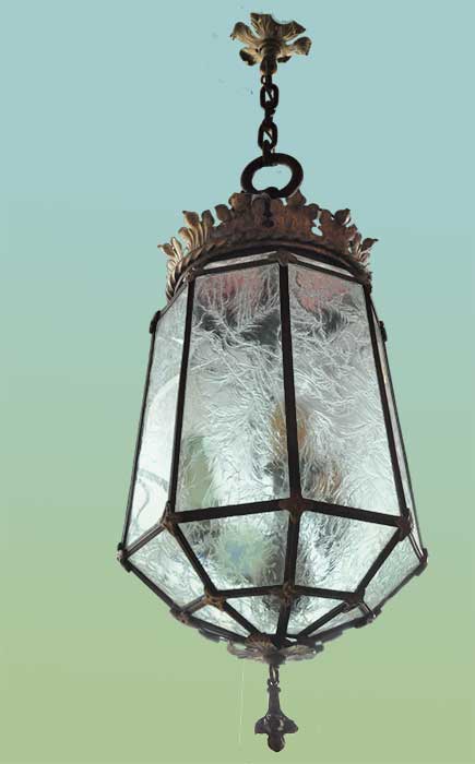 crackle glass ceiling light