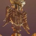 Elaborate Mythical Brass Chandelier