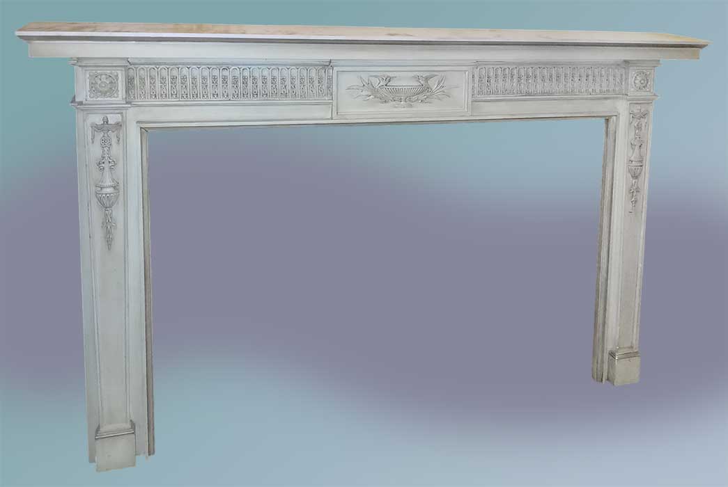 carved Classical half mantel